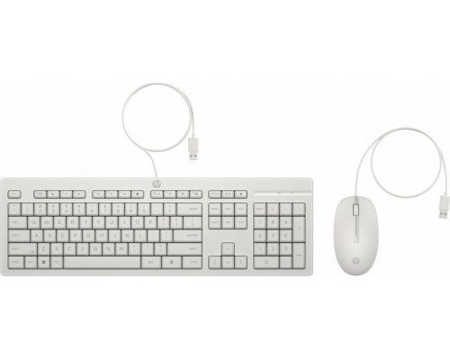 HP HP 225 Wired Mouse and Keyboard Combo White