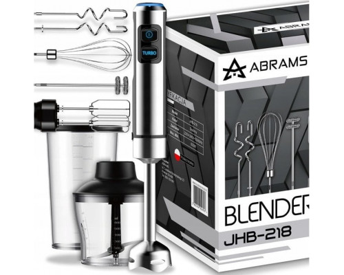 Abrams BLENDER RĘCZNY MIKSER WIELOFUNKCYJNY TRYB TURBO 1500 W OSTRZA TYTANOWE 7W1