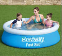 Bestway Inflatable swimming pool Fast Set, circle, 183x51 cm, blue Lumarko!