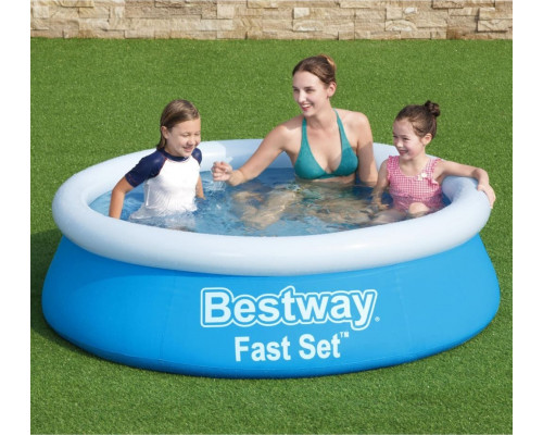 Bestway Inflatable swimming pool Fast Set, circle, 183x51 cm, blue Lumarko!