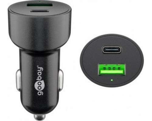 Goobay Podwójna ładowarka samochodowa USB-C™ PD (Power Delivery)