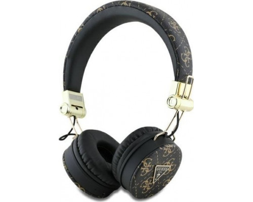 Guess ENC GUBH70E4PTMK on-ear headphones black/black 4G Triangle Round Shape