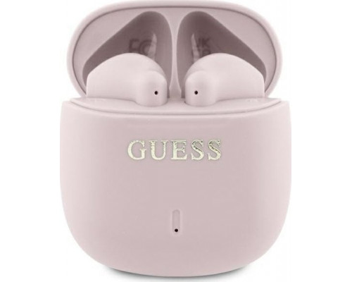 Guess Guess Bluetooth headphones GUTWSJ14ESGP TWS + docking station pink/pink Printed Classic Logo