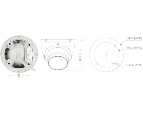 Dahua Technology KAMERA IP IPC-HDW1639T-A-IL-0360B-S6 Smart Dual Light - 6Mpx 3.6mm DAHUA