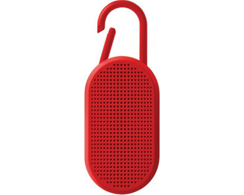 Lexon Lexon Mino T Waterproof Speaker with Stand and Carabiner Red LA124R9