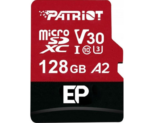 SD  Patriot EP MicroSDXC 128 GB Class 10 UHS-I/U3 A2 V30 (PEF128GEP32MCX)