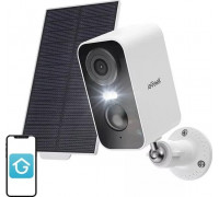 ieGeek Bezprzewodowa kamera zewnętrzna WiFi 3MP biała z panelem solarnym