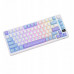 Royal Kludge RK M75 - US išdėstymas - Sidabrinis Switches - Taro Milk (Balta) Belaidė Žaidimų Klaviatūra