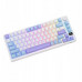 Royal Kludge RK M75 - US išdėstymas - Sidabrinis Switches - Taro Milk (Balta) Belaidė Žaidimų Klaviatūra