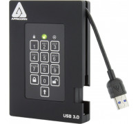 Apricorn Aegis Fortress 4 TB USB Typu-A 3.2 Gen 1 (3.1 Gen 1) Black