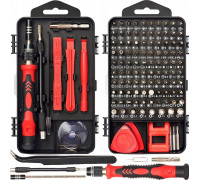 TOOLKITI PRECYZYJNYCH Z BITAMI BSA-115 czerwony
