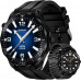 Smartwatch Veltori VT150-1 Black Pasek Silikonowy + Czarna Bransoleta