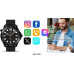 Smartwatch Veltori VT150-1 Black Pasek Silikonowy + Czarna Bransoleta