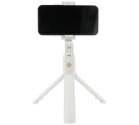 RoGer 2in1 Pašportreta nūjiņa + Tripods Teleskopisks statīvs ar Bluetooth tālvadības pulti White