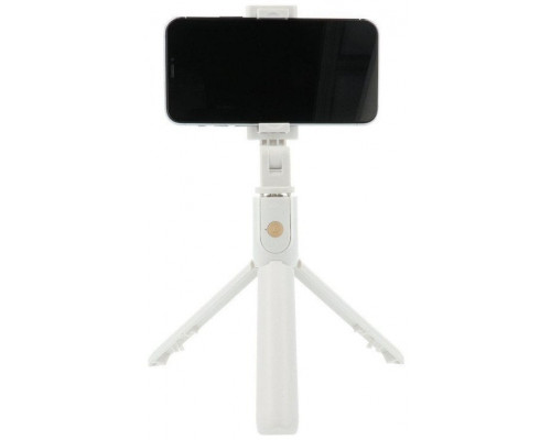 RoGer 2in1 Pašportreta nūjiņa + Tripods Teleskopisks statīvs ar Bluetooth tālvadības pulti White