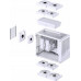 Jonsplus Z20 Micro-ATX z uchwytem White (Z20WHITE)