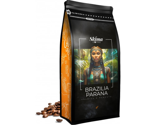SkimaCoffee 1kg BRAZILIA PARANA BLEND Świeżo Palona do ekspresu