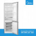 Midea Refrigerator | MERB276FGE02A | Energy efficiency class E | Free standing | Combi | Height 180 cm | No Frost system | Fridge net capacity 199 L | Freezer net capacity 71 L | 41 dB | Stainless steel