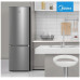 Midea Refrigerator | MERB276FGE02A | Energy efficiency class E | Free standing | Combi | Height 180 cm | No Frost system | Fridge net capacity 199 L | Freezer net capacity 71 L | 41 dB | Stainless steel