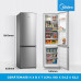 Midea Refrigerator | MERB276FGE02A | Energy efficiency class E | Free standing | Combi | Height 180 cm | No Frost system | Fridge net capacity 199 L | Freezer net capacity 71 L | 41 dB | Stainless steel