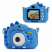 Aparat Cyfrow 48mp Kamera 1080p Dla Dziecka 5x Gry Mp3  Xrec X2 / Dinozaur Blue