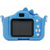 Aparat Cyfrow 48mp Kamera 1080p Dla Dziecka 5x Gry Mp3  Xrec X2 / Dinozaur Blue