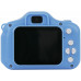 Aparat Cyfrow 48mp Kamera 1080p Dla Dziecka 5x Gry Mp3  Xrec X2 / Dinozaur Blue