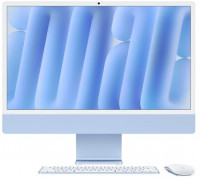 APPLE iMac Z1E5 59,62cm 23,5Zoll Standardglas M4 8C CPU/8C GPU/16C N.E. 16GB 256GB SSD Gbit Eth MM NumKey TID DE Blau