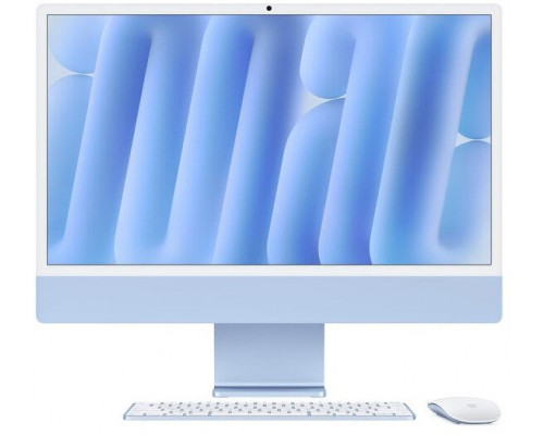 APPLE iMac Z1E5 59,62cm 23,5Zoll Standardglas M4 8C CPU/8C GPU/16C N.E. 16GB 256GB SSD Gbit Eth MM NumKey TID DE Blau
