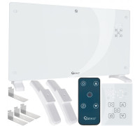 convectorowy szklany white z LCD, pilotem sterowania i WiFi 2500W (1)