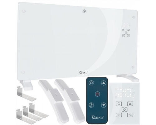 convectorowy szklany white z LCD, pilotem sterowania i WiFi 2500W (1)