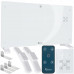 convectorowy szklany white z LCD, pilotem sterowania i WiFi 2500W (1)