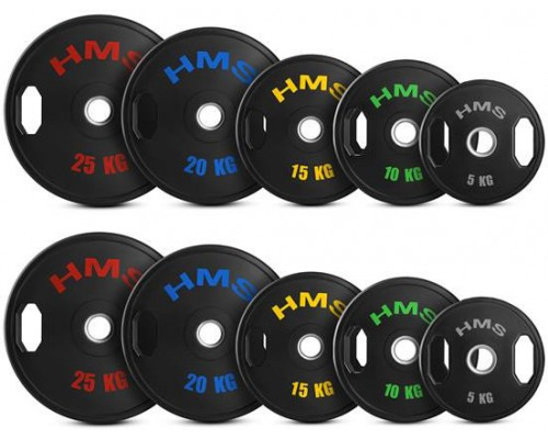 TOG SET TALERZY OLIMPIJSKICH TIREDCH 2 x 5 - 25 KG (150 KG) HMS