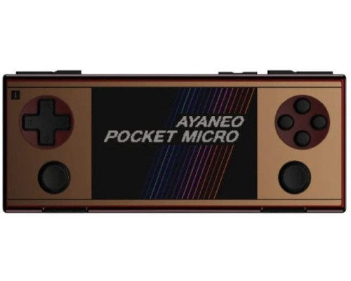 Ayaneo Pocket Micro Handheld Konsole – 8 GB LPDDR4X, 256 GB SSD, retro gold