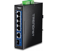 TRENDnet 6-Port Industr. 2.5G DIN-Rail Switch with 10G Ports