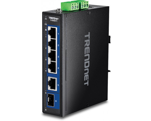 TRENDnet 6-Port Industr. 2.5G DIN-Rail Switch with 10G Ports