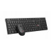 C-Tech C-TECH klawiatura z myszą WLKMC-03, Bezdrátowy set 2.4GHz, CZ, czarny