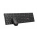 C-Tech C-TECH klawiatura z myszą WLKMC-03, Bezdrátowy set 2.4GHz, CZ, czarny