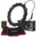 HULA HOP KOMPLEKTS HHW02 MELNS AR IZCIĻŅIEM UN SLODZI HMS + JOSTA BR163 SARKANS