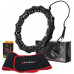 HULA HOP KOMPLEKTS HHW02 MELNS AR IZCIĻŅIEM UN SLODZI HMS + JOSTA BR163 SARKANS