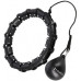 HULA HOP KOMPLEKTS HHW02 MELNS AR IZCIĻŅIEM UN SLODZI HMS + JOSTA BR163 SARKANS