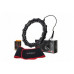 HULA HOP KOMPLEKTS HHW02 MELNS AR IZCIĻŅIEM UN SLODZI HMS + JOSTA BR163 SARKANS