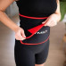 HULA HOP KOMPLEKTS HHW02 MELNS AR IZCIĻŅIEM UN SLODZI HMS + JOSTA BR163 SARKANS