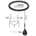 HULA HOP KOMPLEKTS HHW02 MELNS AR IZCIĻŅIEM UN SLODZI HMS + JOSTA BR163 SARKANS