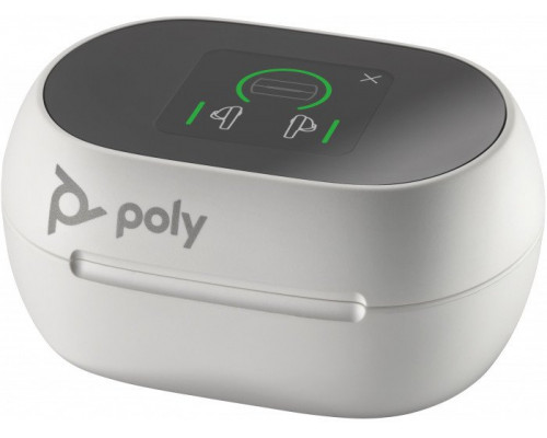 Poly Voyager Free 60+ UC White Touchscreen Charge Case for BT700 USB-C Adapter