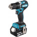 Makita DDF487RFE3 wkrętak zasilany/zakrętark udarowy 1700 RPM Czarny, Niebieski, Stal