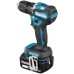 Makita DDF487RFE3 wkrętak zasilany/zakrętark udarowy 1700 RPM Czarny, Niebieski, Stal