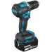 Makita DDF487RFE3 wkrętak zasilany/zakrętark udarowy 1700 RPM Czarny, Niebieski, Stal