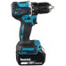 Makita DDF487RFE3 wkrętak zasilany/zakrętark udarowy 1700 RPM Czarny, Niebieski, Stal