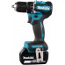Makita DDF487RFE3 wkrętak zasilany/zakrętark udarowy 1700 RPM Czarny, Niebieski, Stal